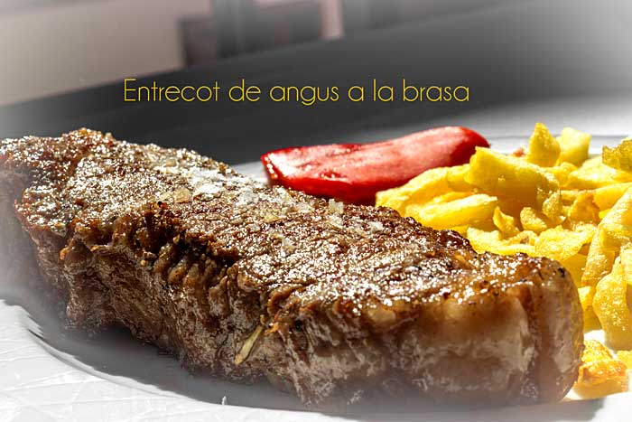 Entrecot de angus a la brasa